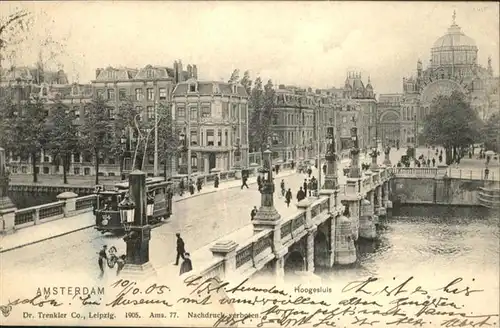 Amsterdam Hoogesluis Bruecke Strassenbahn x