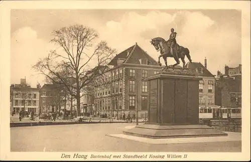 Den Haag Buitenhof Standbeeld Koning Willem *