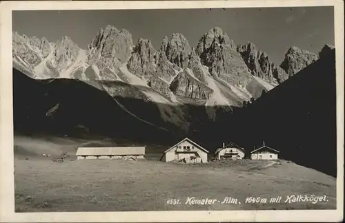 Innsbruck [Stempelabschlag] Kemater Alm Kalkkoegel