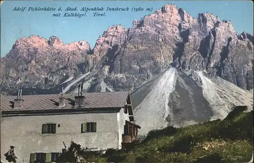 Innsbruck Adolf Pichlerhuette Kalkkoegel