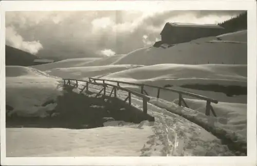 Gerlos Zillertal Bruecke Winter