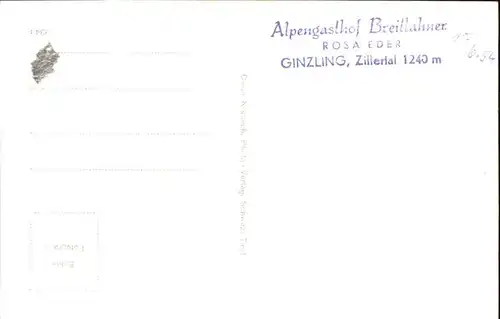 Ginzling Gasthof Breitlahner