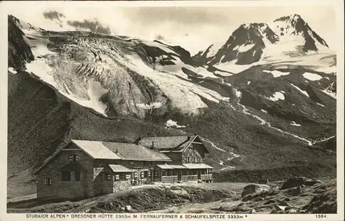 Neustift Stubaital [Stempelabschlag] Dresdner Huette Schaufelspitze