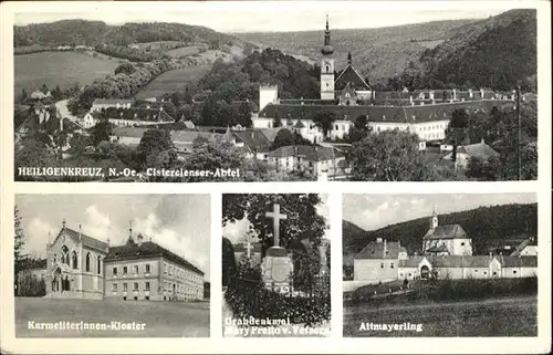 Heiligenkreuz Niederoesterreich Cistercinser-Abtei Karmeliterinnen Kloster Altmayerling Grab Denkmal / Heiligenkreuz /Wiener Sueden