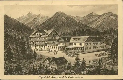 wq93064 Reutte Tirol Hotel Ammerwald Kategorie. Reutte Alte Ansichtskarten