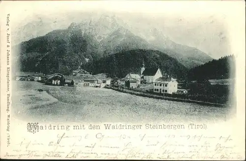 Waidring Tirol Waidringer Steinbergen / Waidring /Tiroler Unterland