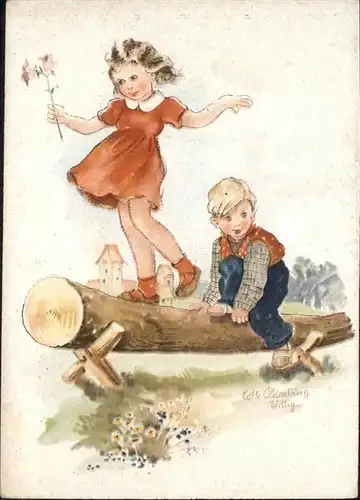 wq95743 Baby Nursery Bebe Kuenstler Lotte Oldenburg Glueckliche Kindheit Kategorie. Kinder Alte Ansichtskarten