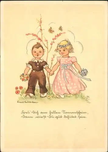 wq95822 Baby Nursery Bebe Poesie Kuenstler Lauterborn Kategorie. Kinder Alte Ansichtskarten