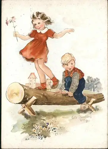 wq95875 Baby Nursery Bebe Kuenstler Lotte Oldenburg Glueckliche Kindheit Kategorie. Kinder Alte Ansichtskarten