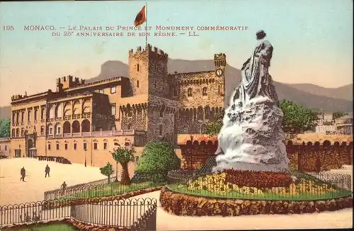 Monaco Palais Prince Monument Commemoratif *