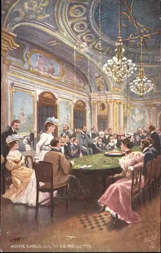 ws76312 Monte-Carlo Monte Carlo Salon de Roulette * Kategorie. Monte-Carlo Alte Ansichtskarten