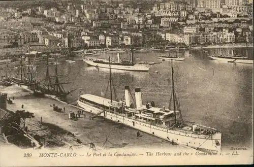 ws76919 Monte-Carlo Monte Carlo Port et la Condamine x Kategorie. Monte-Carlo Alte Ansichtskarten