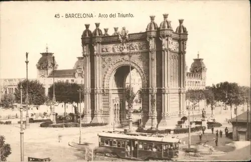 Barcelona Arco Triunfo Strassenbahn  *