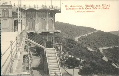 Barcelona Tibidabo Miradores Gran Sala Fiestas *