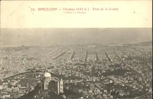 Barcelona Tibidabo Ciudad x