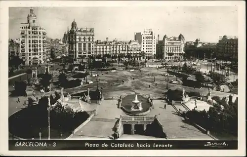 Barcelona Plaza Cataluna Hacia Levante x