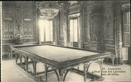 Aranjuez Real Casa Labrador Sala Billar Billiardtisch *