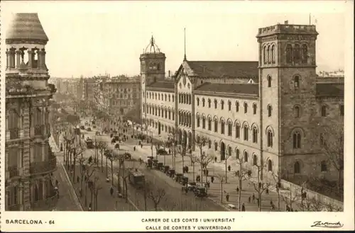 Barcelona Strassenbahn Calle Cortes Universidad *