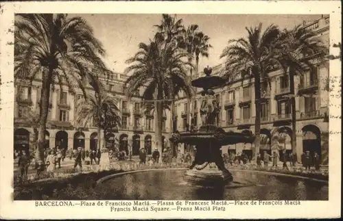 Barcelona Plaza Franciso Macia Franz Macia Platz x