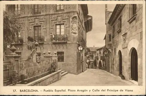 Barcelona Plaza Aragon Calle Principe Viana *