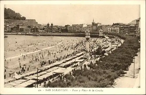 San Sebastian Guipuzcoa San Sebastian Paseo Playa Concha * / Donostia-San Sebastian /Guipuzcoa