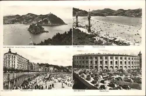 San Sebastian Guipuzcoa San Sebastian Playa Plaza Toros Monte Igueldo * / Donostia-San Sebastian /Guipuzcoa