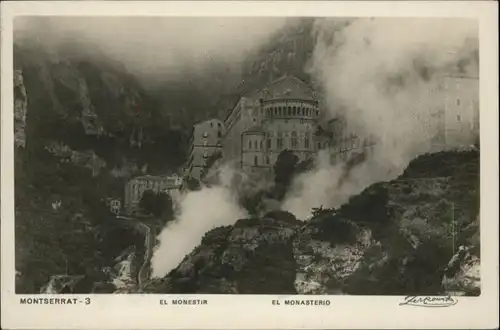 ws84297 Montserrat Kloster Montserrat Monestir * Kategorie. Spanien Alte Ansichtskarten