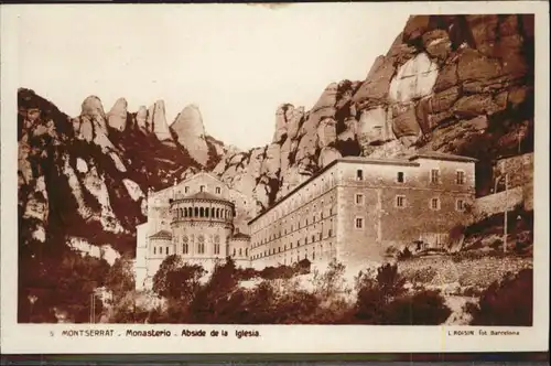 ws84298 Montserrat Kloster Montserrat Monasterio Iglesia * Kategorie. Spanien Alte Ansichtskarten