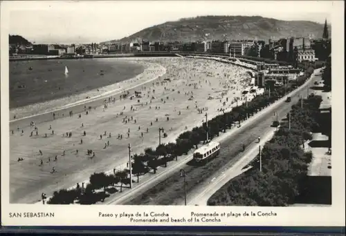 San Sebastian Guipuzcoa San Sebastian Paseo Playa Concha x / Donostia-San Sebastian /Guipuzcoa