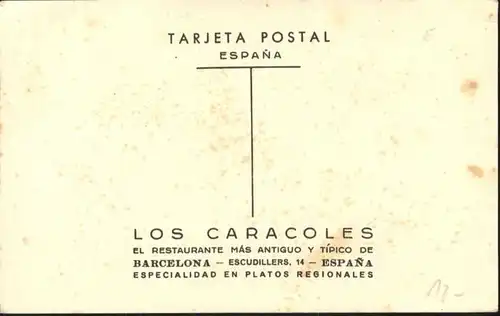 Barcelona Restaurant Los Caracoles *