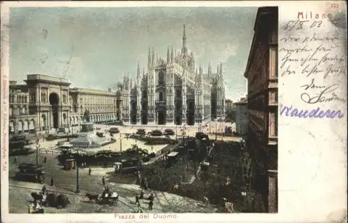 Milano Strassenbahn Piazza Duomo x