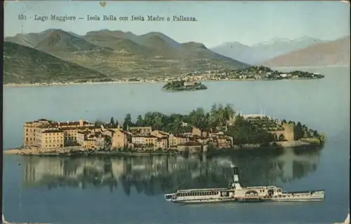 Lago Maggiore Isola Bella Isola Madre Pallanza Dampfer x