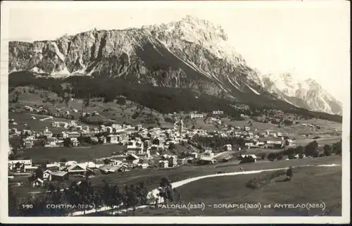 ws87612 Cortina d Ampezzo Cortina Faloria Sorapis Antelao x Kategorie. Cortina d Ampezzo Alte Ansichtskarten