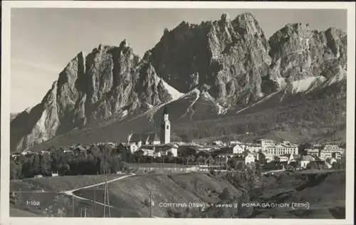 ws88062 Cortina d Ampezzo Cortina Pomagagnon * Kategorie. Cortina d Ampezzo Alte Ansichtskarten