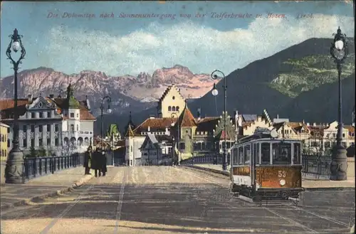 Bozen Talfenbruecke Strassenbahn x