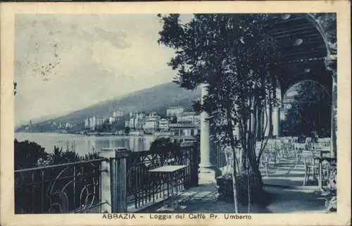 Abbazia Istrien Loggia del Caffe Pr Umberto x / Seebad Kvarner Bucht /Primorje Gorski kotar