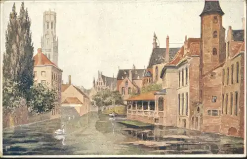 Brugge Bruges Rozenhoedkaai Quai Rosaire *