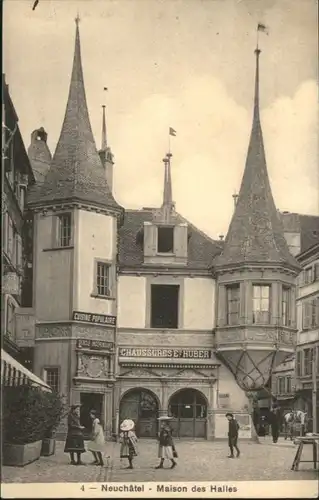 Neuchatel NE Neuchatel Maison des Halles Chaussures Huber * / Neuchatel /Bz. Neuchâtel