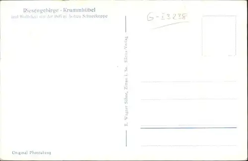 Krummhuebel Wolfshau Riesengebirge Schneekoppe *