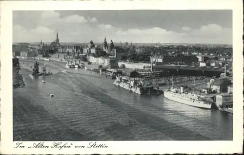 Stettin Hafen Dampfer *