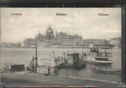Budapest Orszaghaz Parlament Dampfer  x