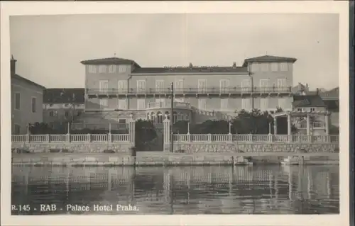 ws92352 Rab Kroatien Rab Palace Hotel Praha * Kategorie.  Alte Ansichtskarten