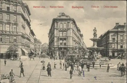 Budapest Strassenbahn Baross-utca Baross-Gasse uelloei-ut uelloeer-Strasse x