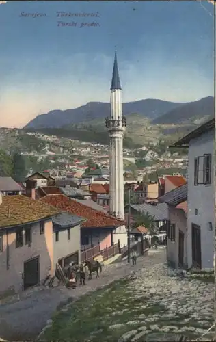 Sarajevo Tuerkenviertel Turski Predio Minarett x