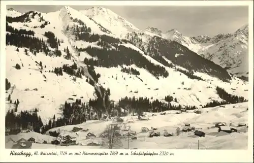 wu81613 Hirschegg Kleinwalsertal Vorarlberg Hirschegg Kleinwalsertal Hammerspitze Schafalpkoepfen * Kategorie. Mittelberg Alte Ansichtskarten