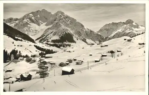 wu81629 Hirschegg Kleinwalsertal Vorarlberg Hirschegg Kleinwalsertal Elferkopf Zwoelferkopf Widderstein   * Kategorie. Mittelberg Alte Ansichtskarten