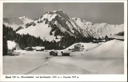 Baad Kleinwalsertal Guentlispitze Unspitz *