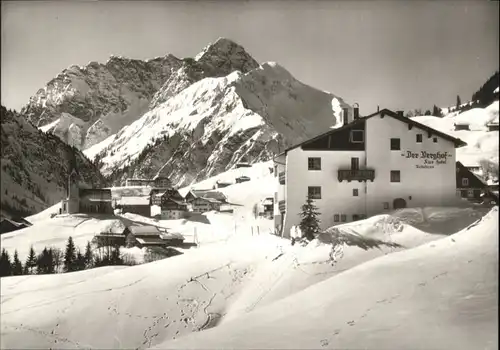 wu82433 Hirschegg Kleinwalsertal Vorarlberg Hirschegg Kleinwalsertal Hotel Berghof * Kategorie. Mittelberg Alte Ansichtskarten