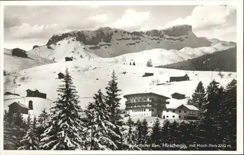 wu82896 Hirschegg Kleinwalsertal Vorarlberg Hirschegg Kleinwalsertal Sporthotel Ifen Hoch-Ifen * Kategorie. Mittelberg Alte Ansichtskarten