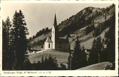 wu82931 Hirschegg Kleinwalsertal Vorarlberg Hirschegg Kleinwalsertal Hirschegger Kirche  * Kategorie. Mittelberg Alte Ansichtskarten